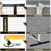 Fostoy Portable Pickleball Net with Wheels, Regulation Size 22 FT