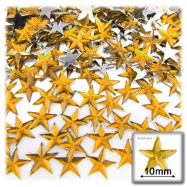 144pc Loose Flatback Acrylic Rhinestones Star 10mm - 46ss Flatback Crystal Clear