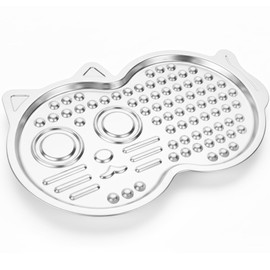Vivifying Stainless Steel Lick Mat for Dogs & Cats, Slow Feeder Pad with Suction Cups, Improve Your Pet's Feeding Habits, Odor-Free, Dishwasher Safe Dog Lick Mat