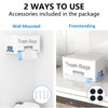STWWO Large Trash Bag Holder Dispenser, Metal Garbage Bag Dispenser