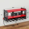 Spampur Power Tool Organizer Wall Mount with 4-Outlet Power Strip,