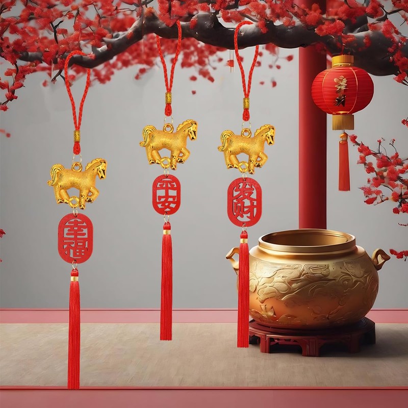10 Pcs Chinese New Year Decorations Year of The Horse