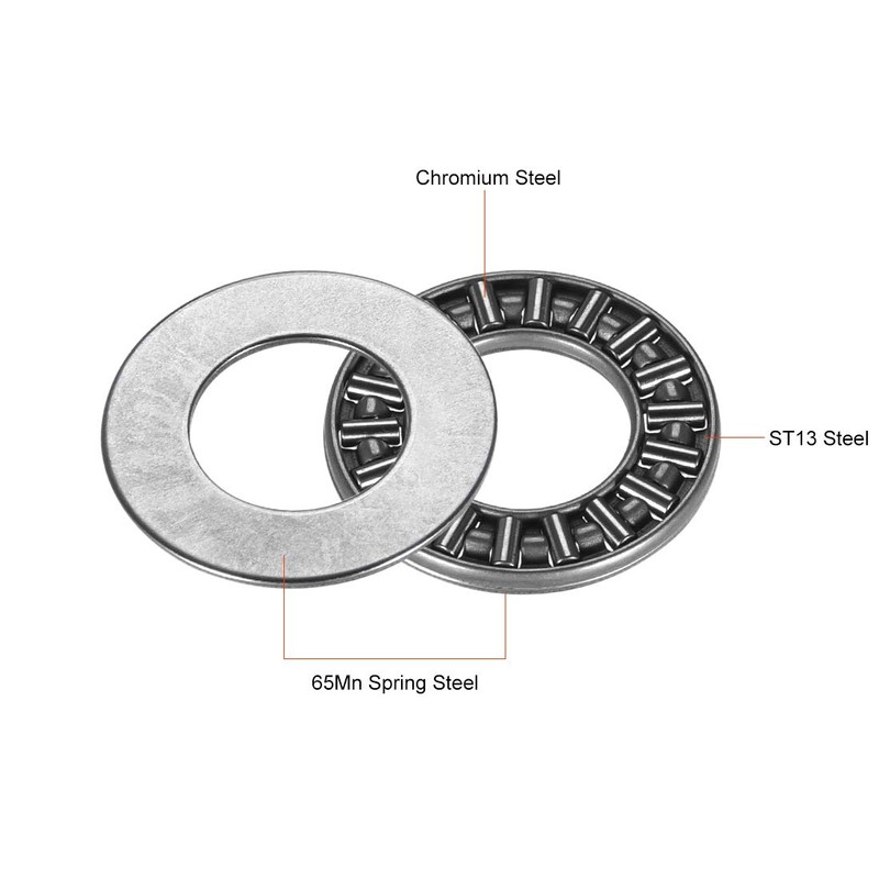 sourcing map AXK1528+2AS Needle Roller Thrust Bearings with 2 Washers,