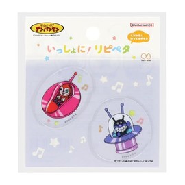 Sunstar Stationery Anpanman Together! Lipeta 808307 Bayikinman Dokin-chan Sticker