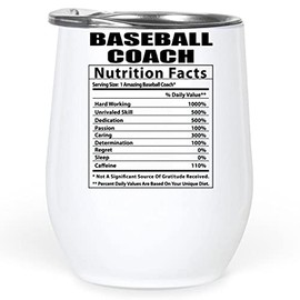 Lovesout Funny Baseball Coach Nutritional Facts Gifts Tumbler 12 Oz Christmas 2025 Ideals