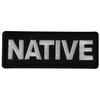 Native Patch - 4x1.5 inch - Embroidered Iron on Patch