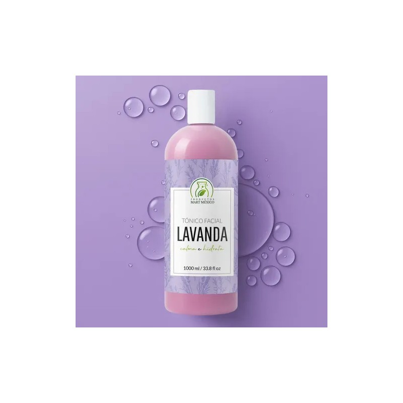 Tónico Facial Productos Mart Mexico 1L Hipoalergénico Sin Parabenos Lavanda