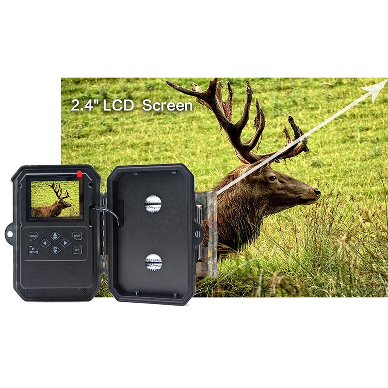 VisorTech Wildlife Cameras: 4K Wildlife Camera with Dual Lens, IR