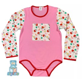 B.T.Clothing  Adult POCKET, snap shoulder HEII0 KlTTY bodysuit romper  - M