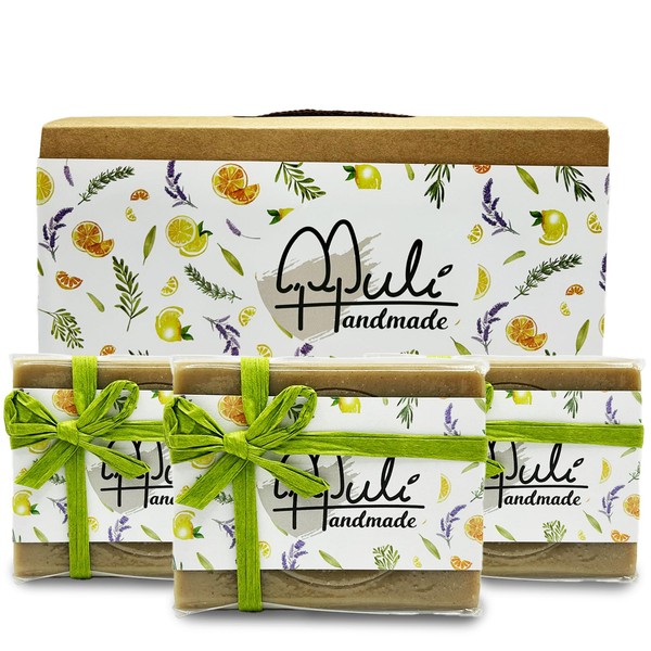 Natural Handemade Bar Soap for Men and Women with Essential