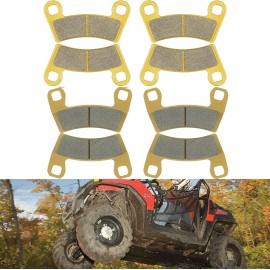 For Polaris 4 Set Heavy Duty Front Rear Brake Pads For Polaris Razor RZR 570 800 900 1000