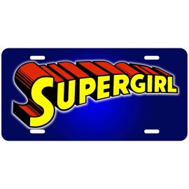Supergirl Novelty Car Auto License Plate