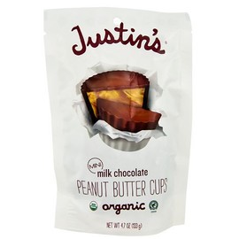 Justin's Organic Mini Peanut Butter Cups Milk Chocolate -- 4.7 oz - 2 pc