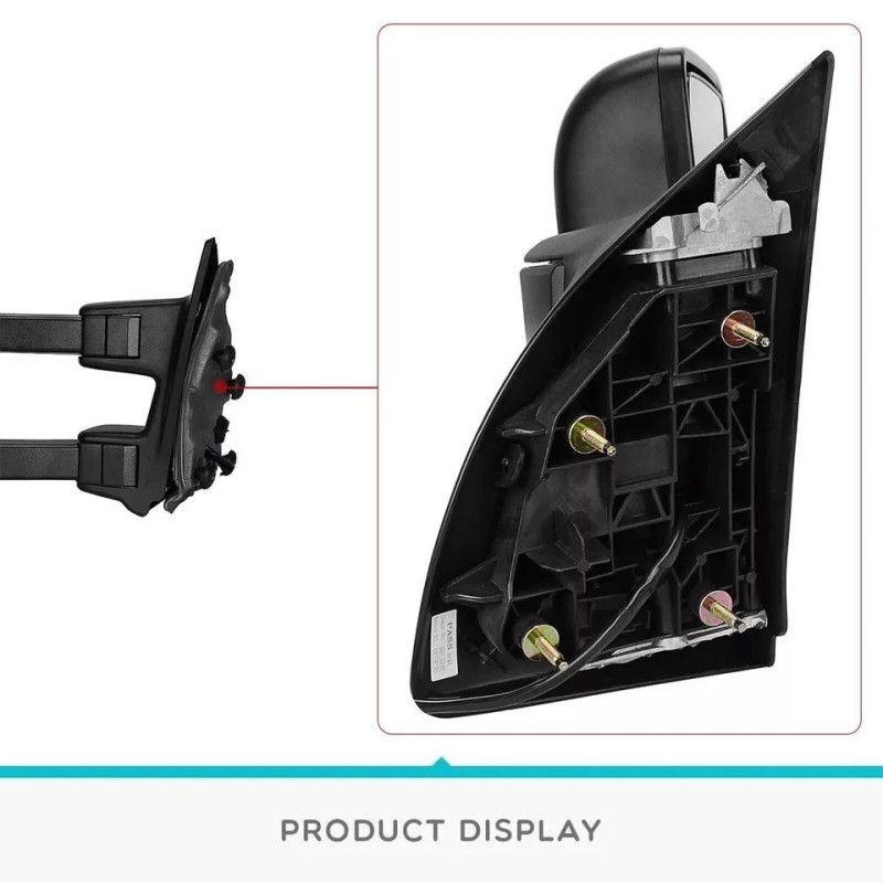 LEDKINGDOMUS Passenger Side Power Heated Tow Mirror for 2008-2016 Ford