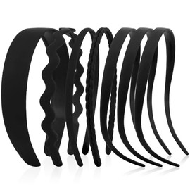 Haarreifen Damen – 7er Set Zickzack-Design, Bequeme Plastik-Haarbänder, 90er-Jahre-Trend, Perfektes Geschenk für Frauen und Mädchen