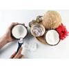 Round Cut Edges Handle Coconut Grater- Durable Sharp Stainless Steel