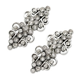 Vintage Sweater Clip Cape Cloak Club Soup Retro Cardigan Clip Sweater Swirl Clip Shawl Collar Claw Dress Brooch Pin Chest Needle 2pcs, Stainless Steel