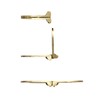 LIKERAINY 180 Degree Brass Flip Hinges Fitting Furniture Hinge for