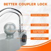 DEEAGLE Trailer Coupler Lock, Heavy Duty Trailer Hitch Lock Fits