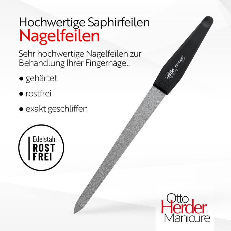Otto Herder manicure Solingen Sapphire Nail File 3.5 / 5