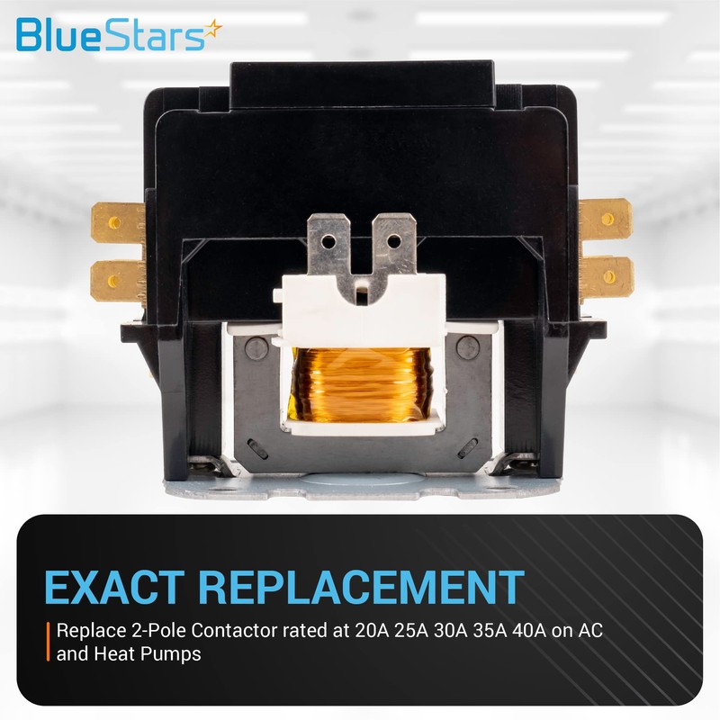 Ultra Durable 2 Pole Contactor 40 Amp 120VAC Coil by
