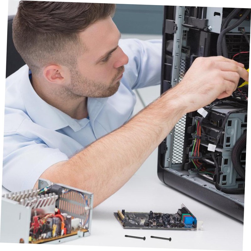 TEHAUX Computer Fan Mounting Screws Pc Case Fan Screws Long