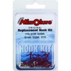 Mirrolure HOOKKIT-TR Red, Replacement Hook Kit, Silver