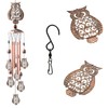 Maydahui Retro Metal Pretty Owl Wind Chimes Memorial Wind Bell