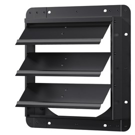 16 Inch Galvanized Sheet Spraying Automatic Exhaust Shutter Louver Vent (No Fan Blades and Motor) for Home Attics, Workshops, Barn, Greenhouse