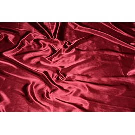 Sedona Designz Premium Bridal Wedding Satin Charmeuse Fabric 60 Wide Sold by The Yard (Burgundy)