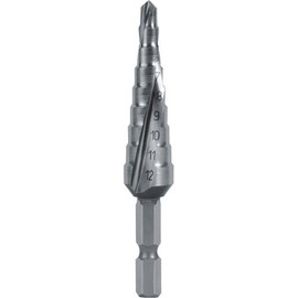 TRUSCO TSDS20 Hex Shaft Step Drill, 2 Blades, 0.1 - 0.8 inches (4 - 20 mm)