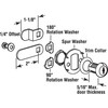Prime-Line MP4454 Cabinet Lock, 5/8 In., Diecast with Steel Cams,