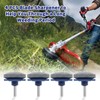 FiLwW 4 Pcs Lawnmower Dull Blade Sharpener,Universal Wear Resistant Lawn