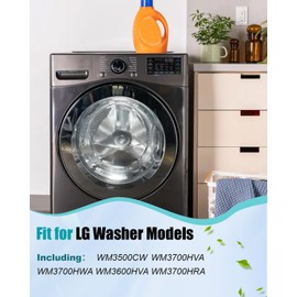 MDS65736915 Washer Door Boot Seal Fit for LG washer models Including WM3500CW WM3700HVA WM3700HWA WM3600HVA WM3700HRA, Replace 4964148 AP6983043 PS12748962 EAP12748962