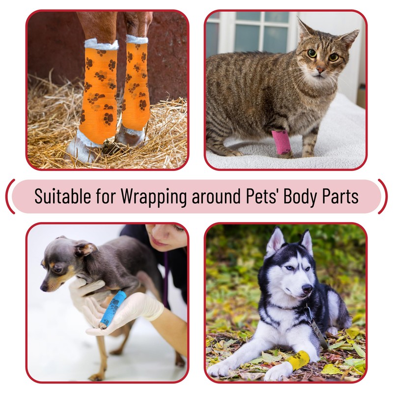 Mr. Pen- Self Adhesive Bandage Wrap, Assorted Colors, 2" x