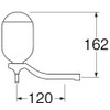 SANEI PW141S Ishiken Water Container, Push Up Type, Faucet Mount,