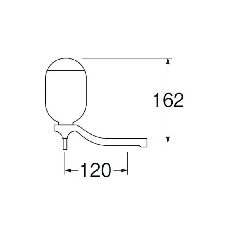 SANEI PW141S Ishiken Water Container, Push Up Type, Faucet Mount,