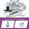 Swpeet 25pcs M6 Jack Nuts and M6 Hand Rivet Nut