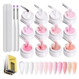 GZSYY Builder Gel for Gel Nails UV Gel Nail Gel 12 Colours Builder Gel for Gel Nails Nail Gel UV Builder Gel for Nails