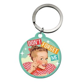 Nostalgic-Art-Say it 50's Don't Forget-me Key Ring Diameter 4 cm