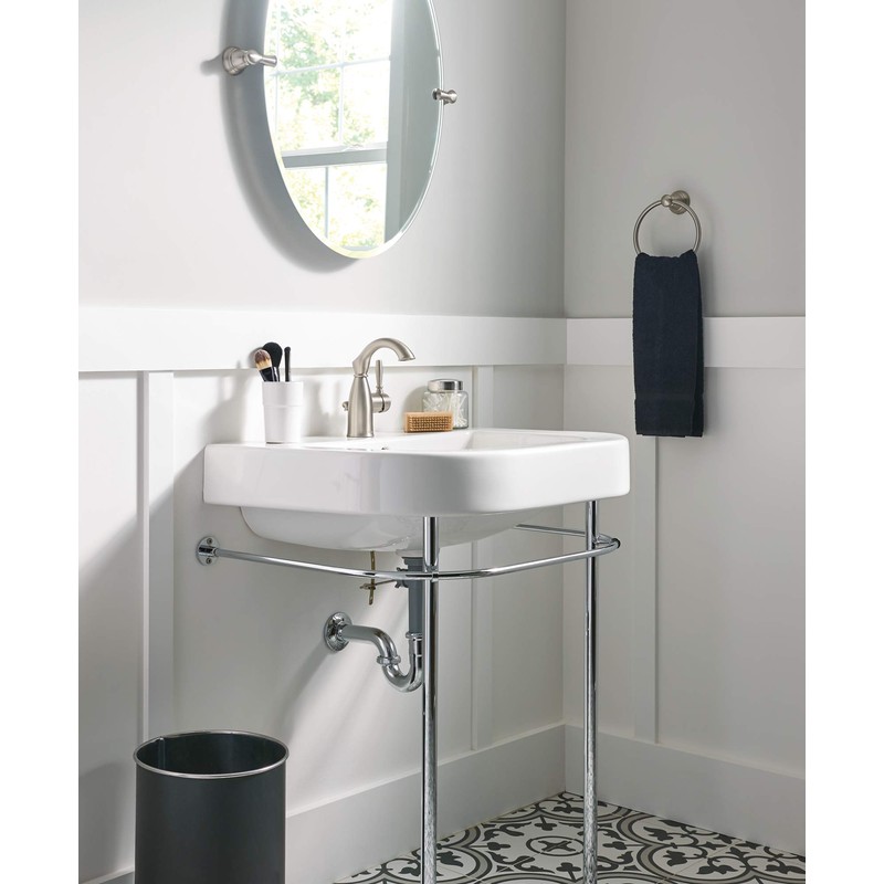 Moen 84144SRN Sarona One-Handle Single Hole Rustic Farmhouse Bathroom Sink
