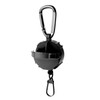 Daiichi Seiko Carabiner Reel + Micro Case, Black, Pin-On Reel,