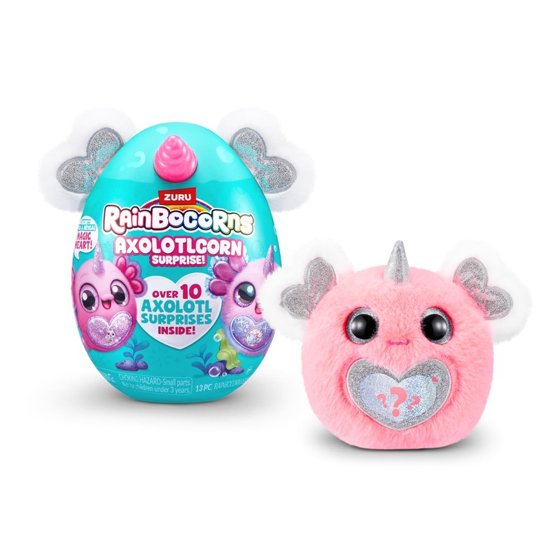 Rainbocorns ZURU Axolotlcorn Surprise (Flowy) Plush Collectable Toy for Girls