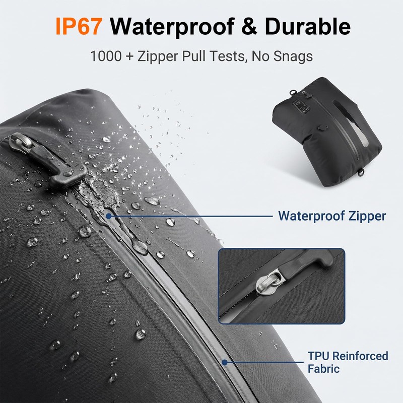 Vacuum Bags for Travel - 2026 Upgraded with Built-in 50KPa