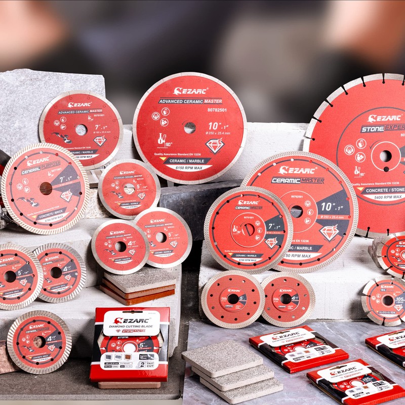 EZARC 10 inch Diamond Saw Blade, Advanced Ceramic Diamond Porcelain