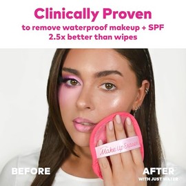 The Original MakeUp Eraser - Juego de 7 días, borra todo el maquillaje con solo agua, incluyendo rímel impermeable, delineador, base, lápiz labial, pr