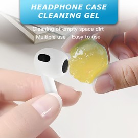 Car Cleaning Gel,Reusable Car Cleaning Putty for Interior Detailing, Car Cleaning Supplies, Auto Detailing Tools, Car Slime for Dust Removal, Car Accessories Interior, Car Cleaning Kit(Yellow, 0.8 OZ)