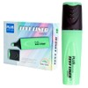 Plus Office Slanted Tip Highlighters - Pack of 10 Water