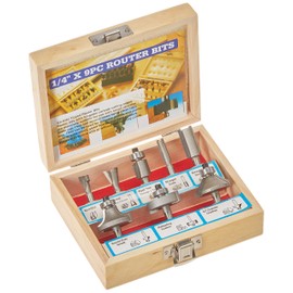 Pit Bull CHIFRB9 9 PC Carbide Router Bit Set