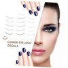 OHPHCALL 10 Pack Fake Eyelash Stickers Lower Lash for Women